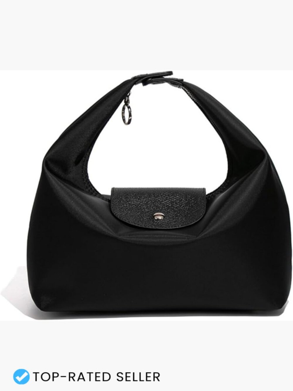 Mini Nylon Crossbody Hobo Bag Lightweight 3-in-1 Convertible Purse Adjustable
